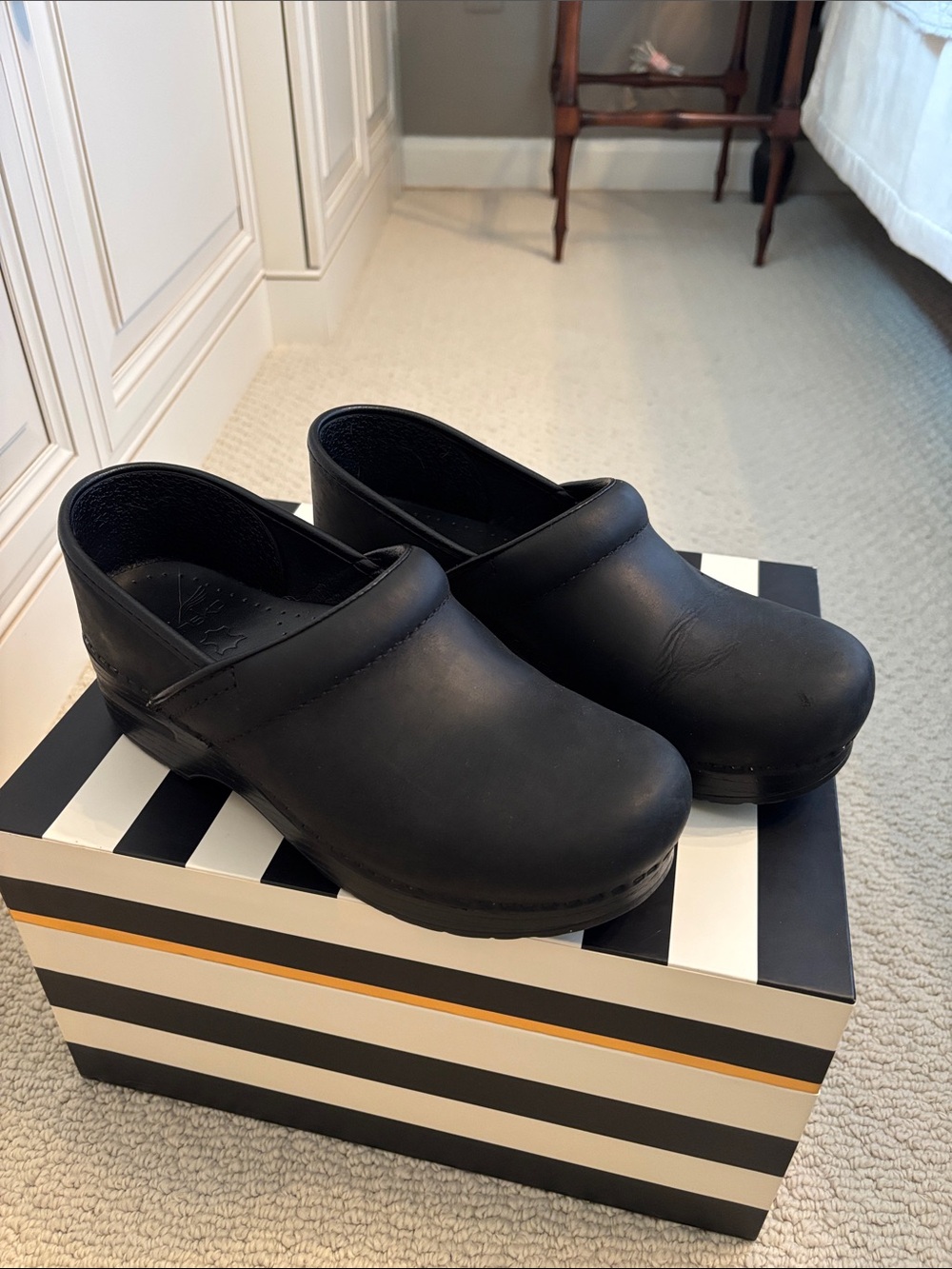 Dansko Professional Black Oiled Clogs